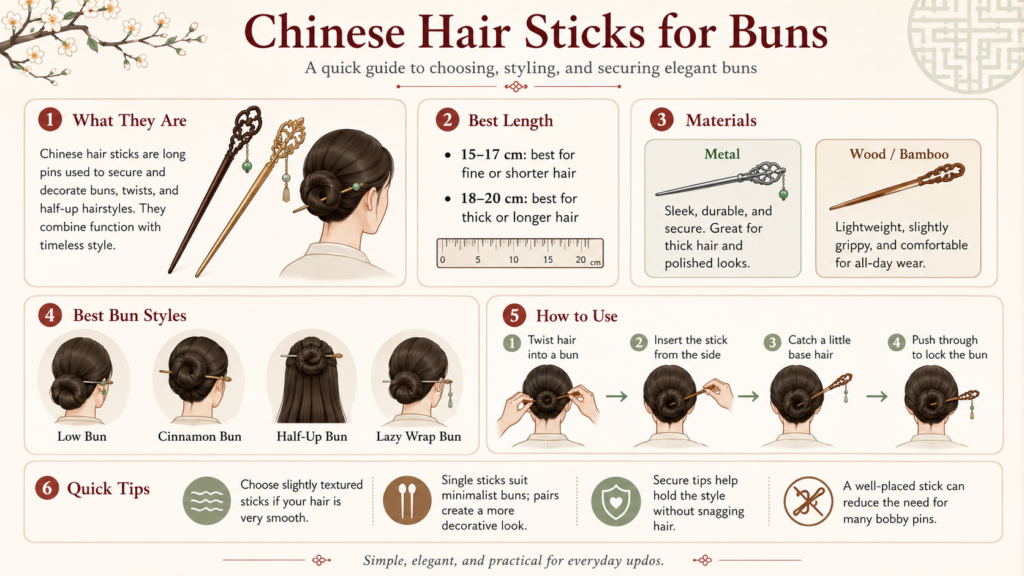 chinese hair sticks for buns how to choose and wear them