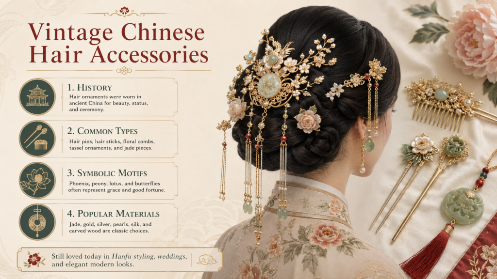 vintage chinese hair accessories