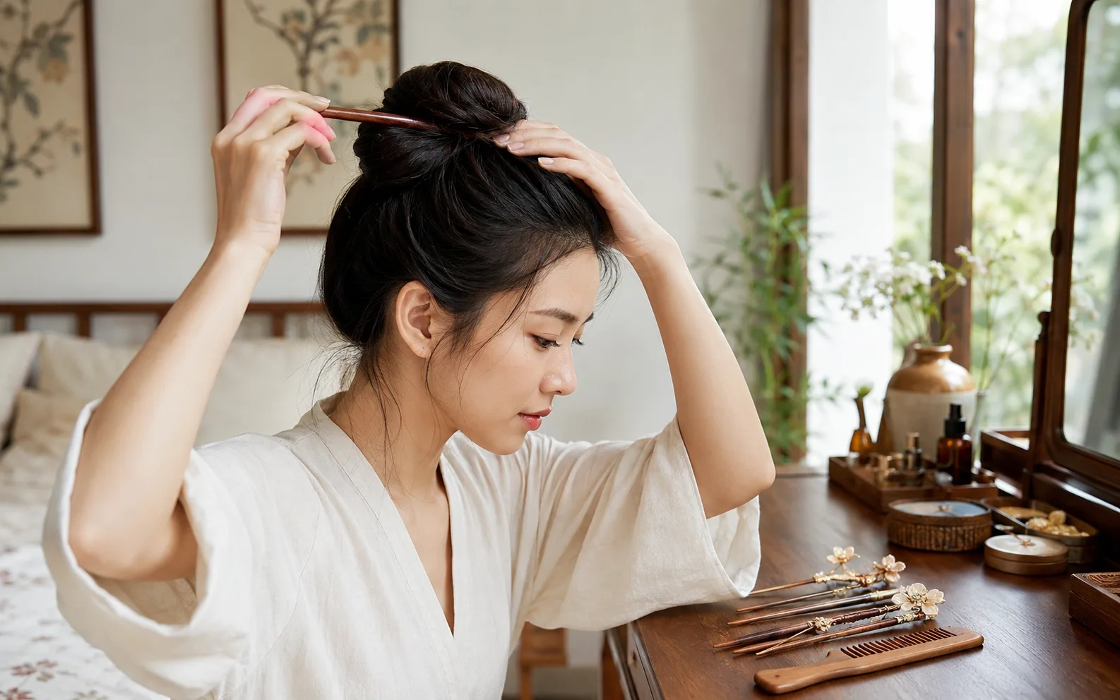 how to remove a hair stick without pulling hair