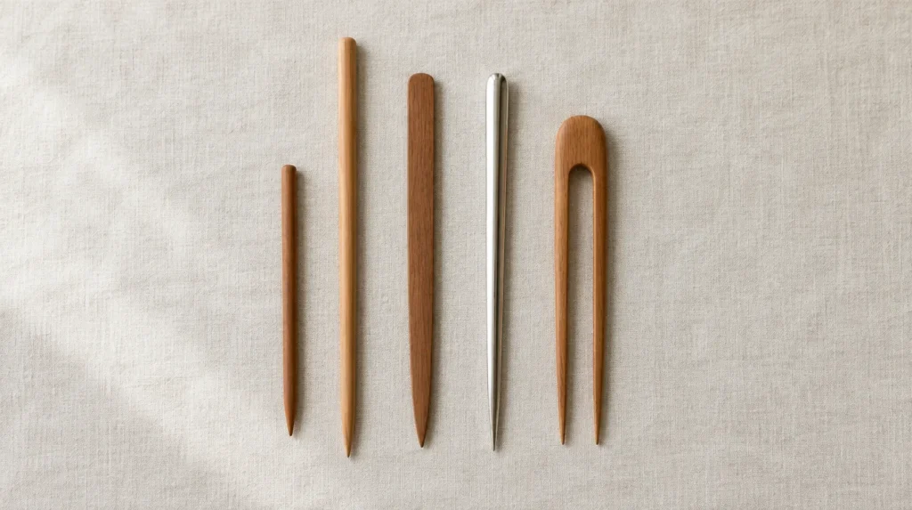 hair stick length shape surface comparison